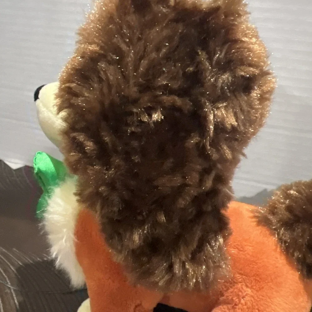 FIFI Puppy Cocker Spaniel Dog Plush‎ Green Bow 6